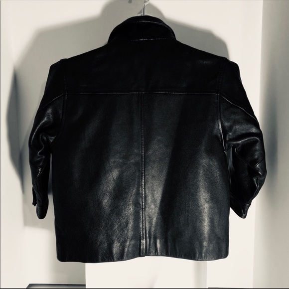 GAP Jackets & Coats Gap Kids Size 4 Real Black Leather Jacket Poshmark
